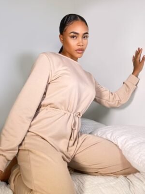 Stone Sweat Long Sleeve Jumpsuit