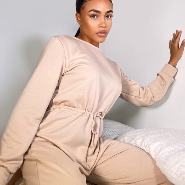 Stone Sweat Long Sleeve Jumpsuit