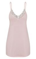 Pink Lace Trim Soft Jersey Nightie