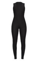 Black High Neck Sleeveless Jumpsuit
